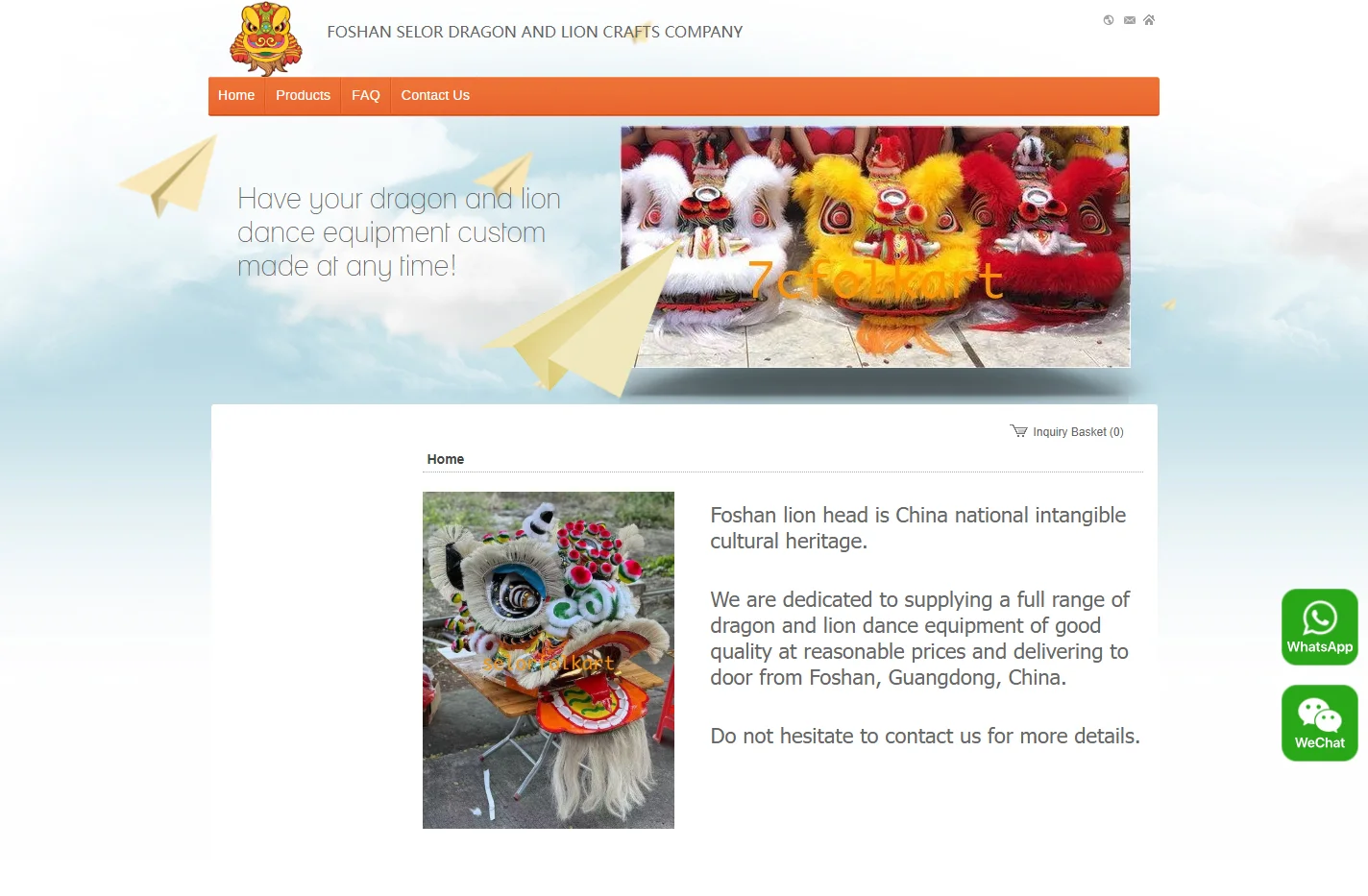 FOSHAN SELOR DRAGON AND LION CRAFTS COMPANY
