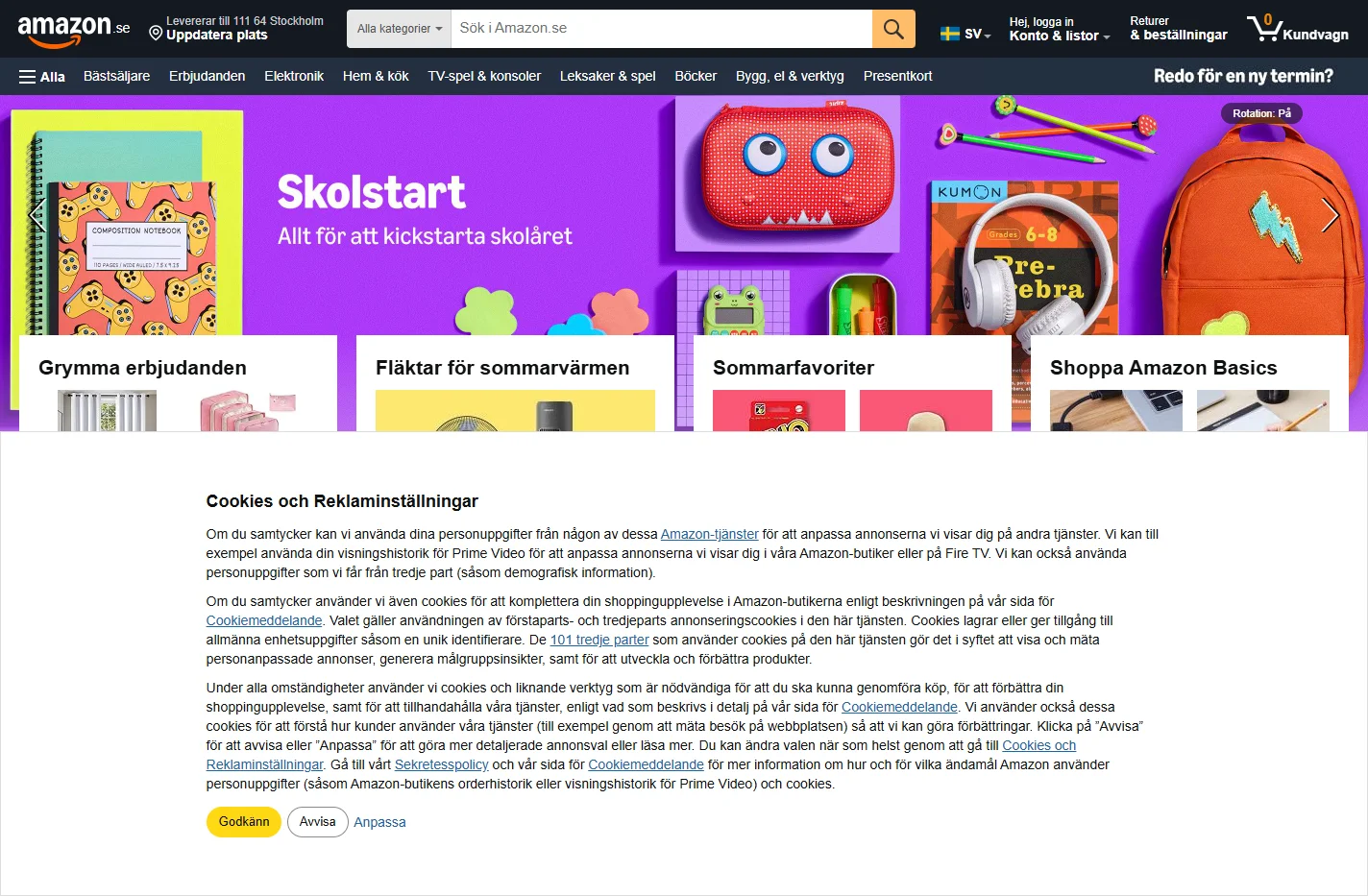 Amazon.se: Låga priser på Elektronik, Böcker, Sportutrustnin