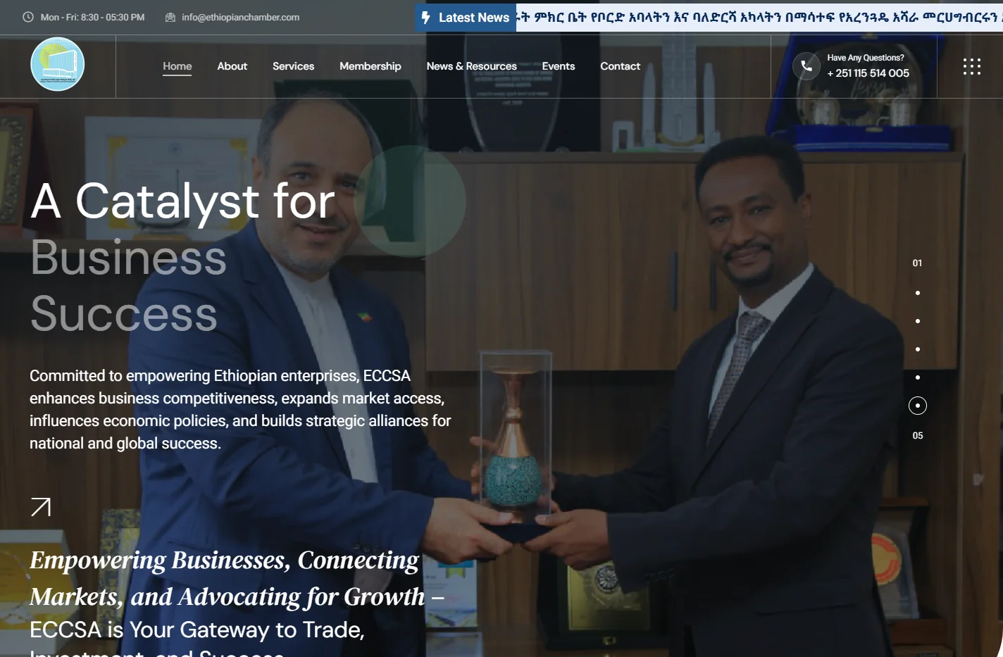 Home - Ethiopian Chamber of Commerce and Sectoral Associatio