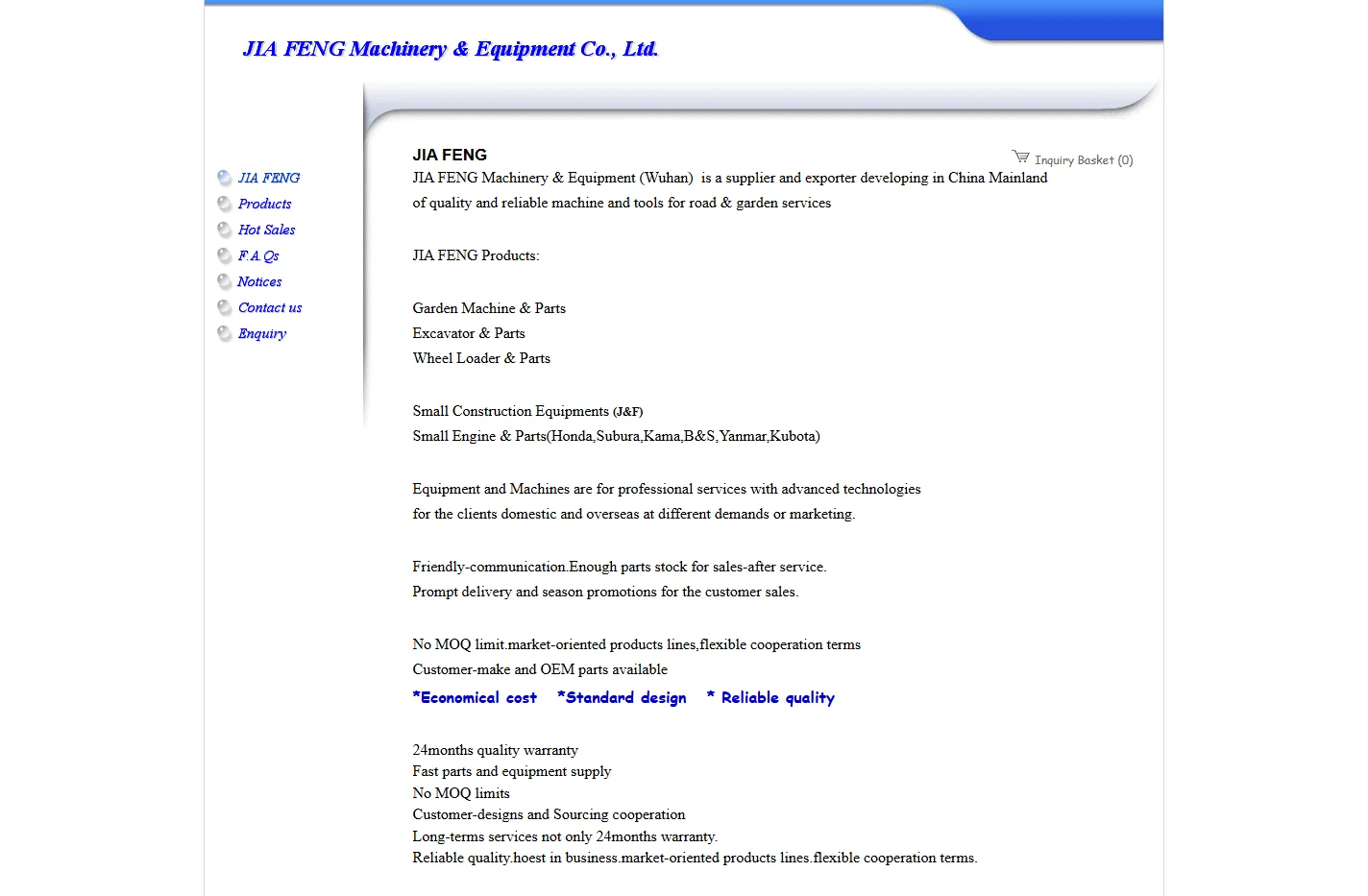 JIA FENG MACHINERY & EQUIPMENT (Wuhan) Co.,Ltd