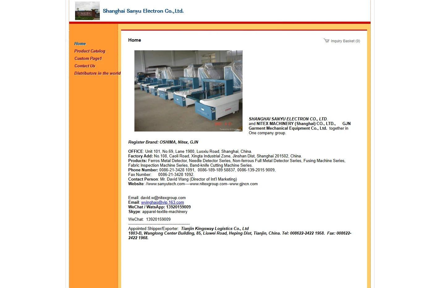 OSHIMA Nitex-Shanghai Sanyu Electron Co.,Ltd.