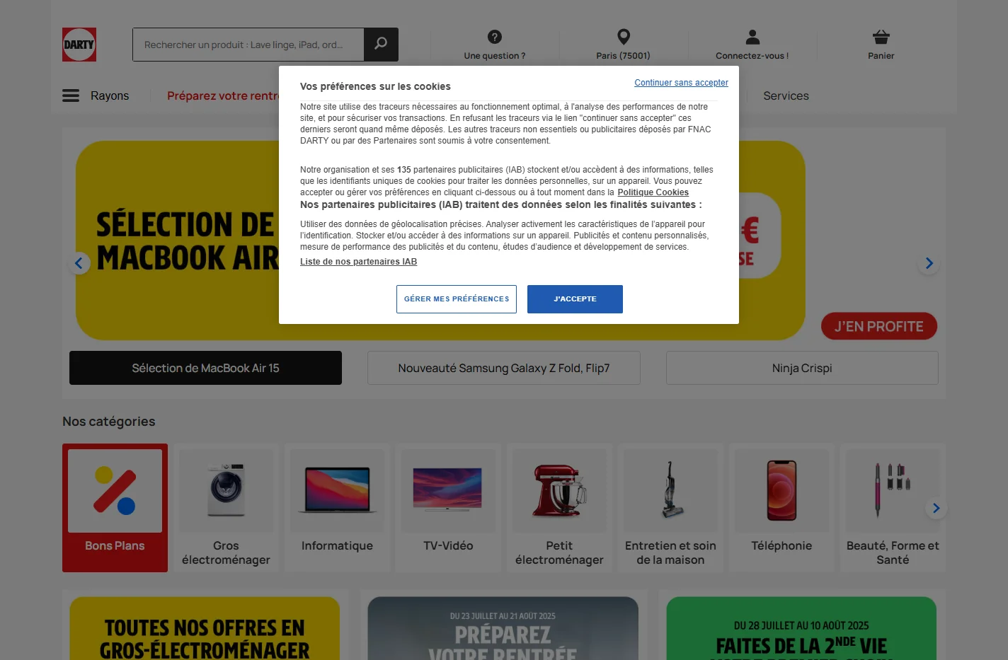 Electroménager, High tech le contrat de confiance - Darty