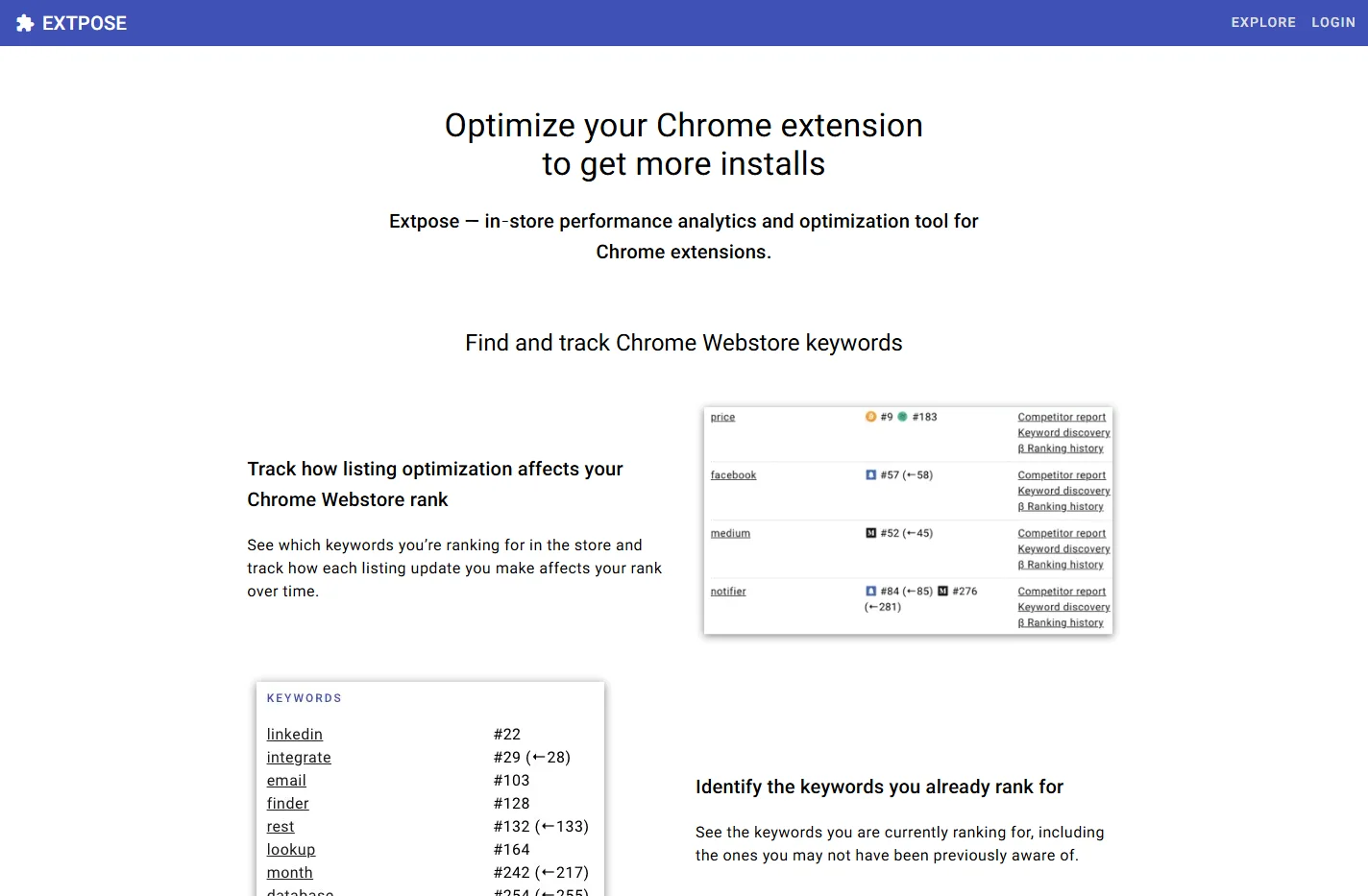ExtPose - Track your browser extension app store performance