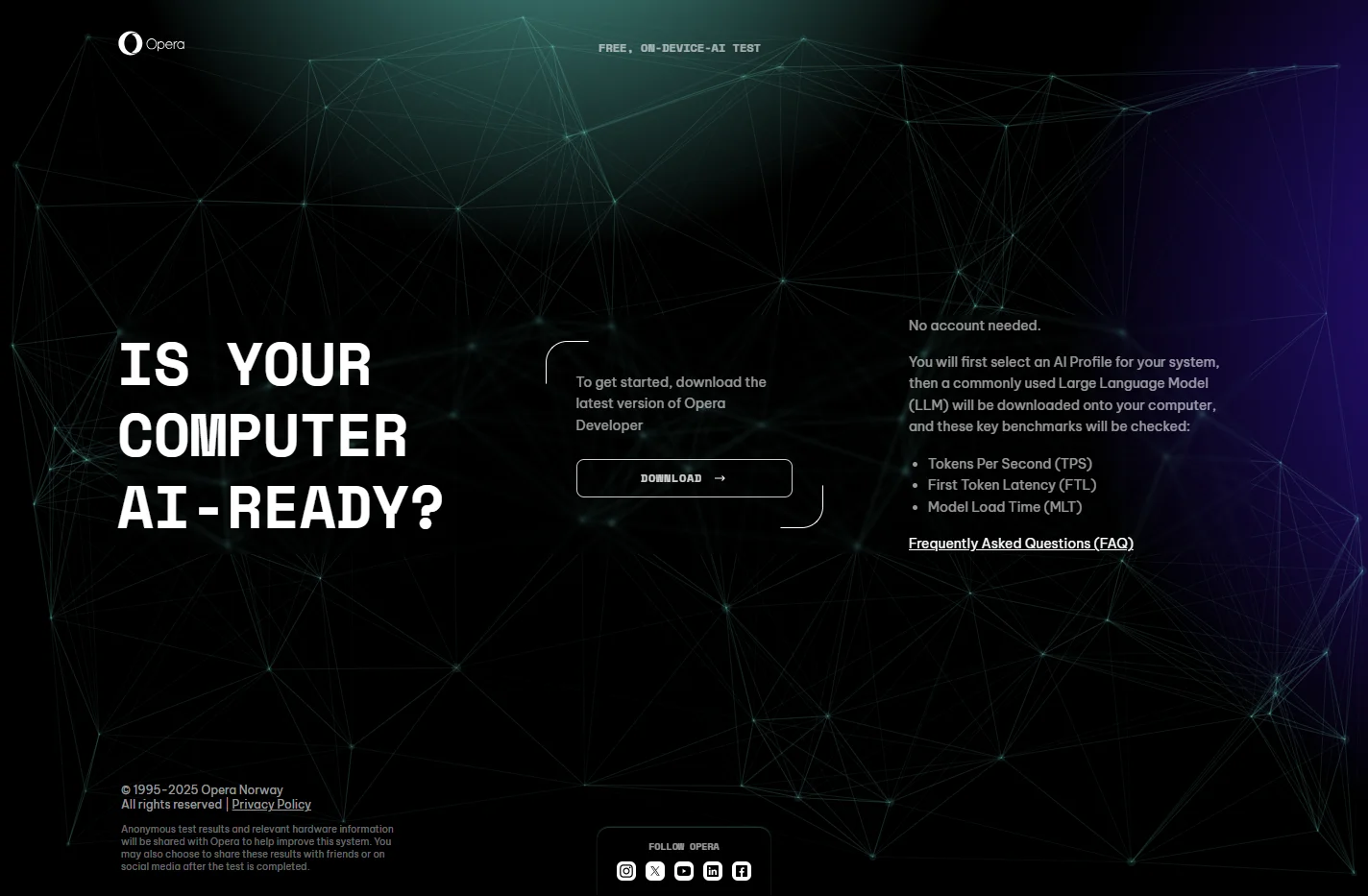 Local AI LLMs | Test AI models on your system | Opera Browse