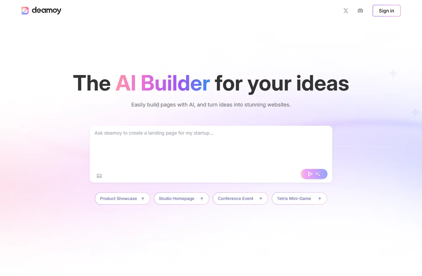 deamoy: The AI Builder for your ideas