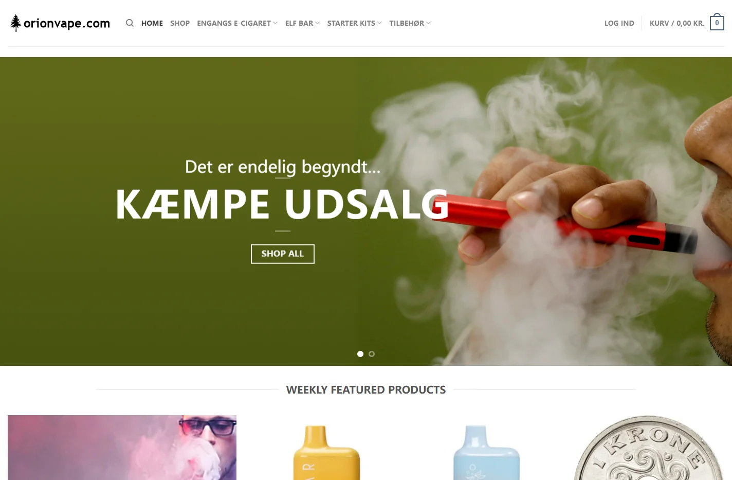 Billige E Cigaret Med Store Rabatter På Vores Hjemmeside