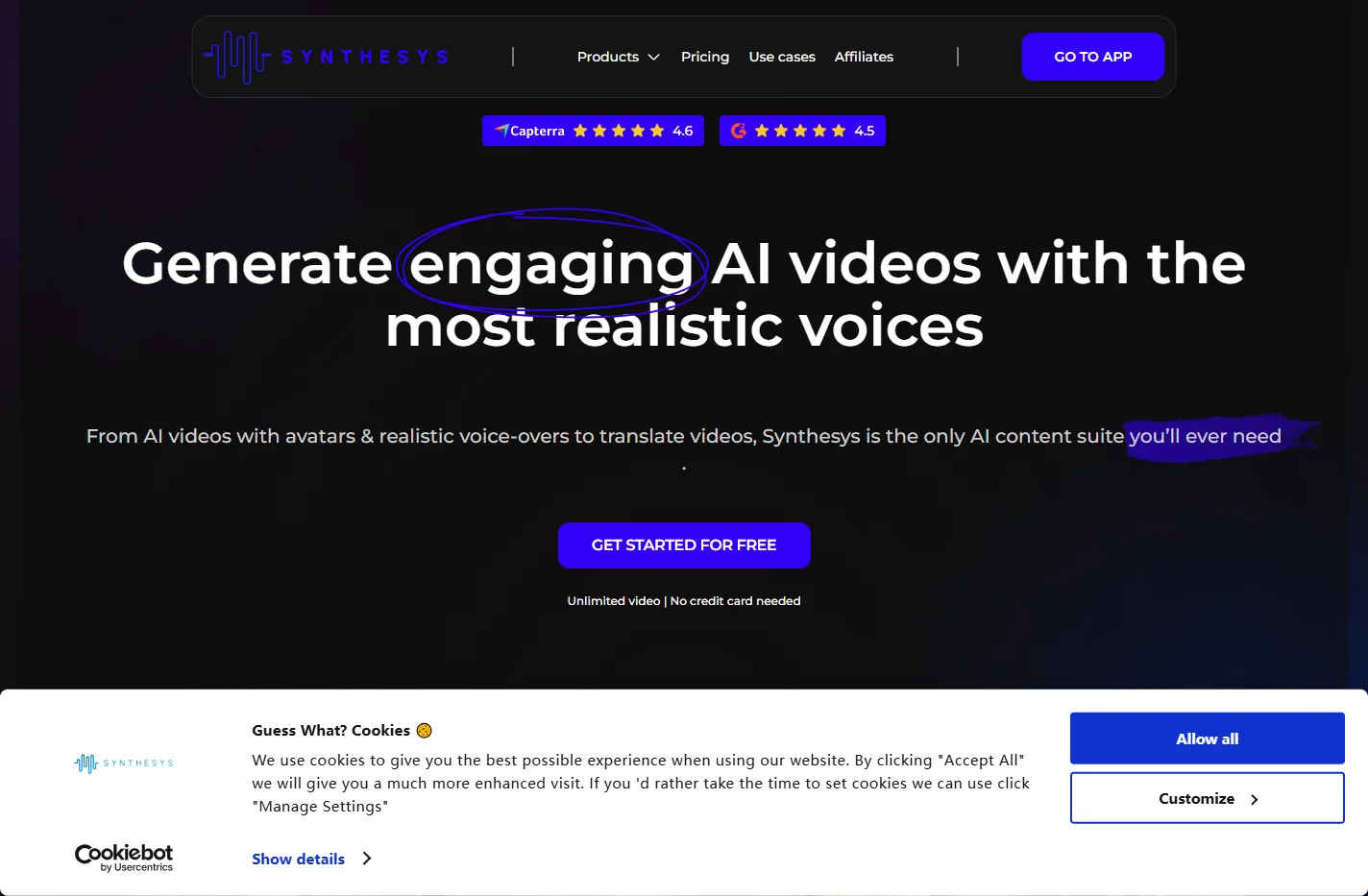 Unlock Generative AI Content At Scale | Synthesys.io