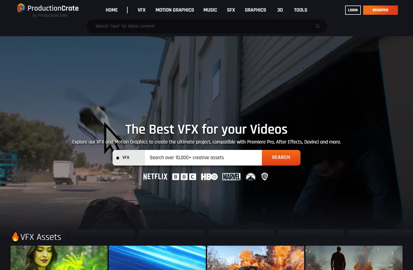 FootageCrate | 10,000 VFX Assets | Explosions, Fire, Lightni