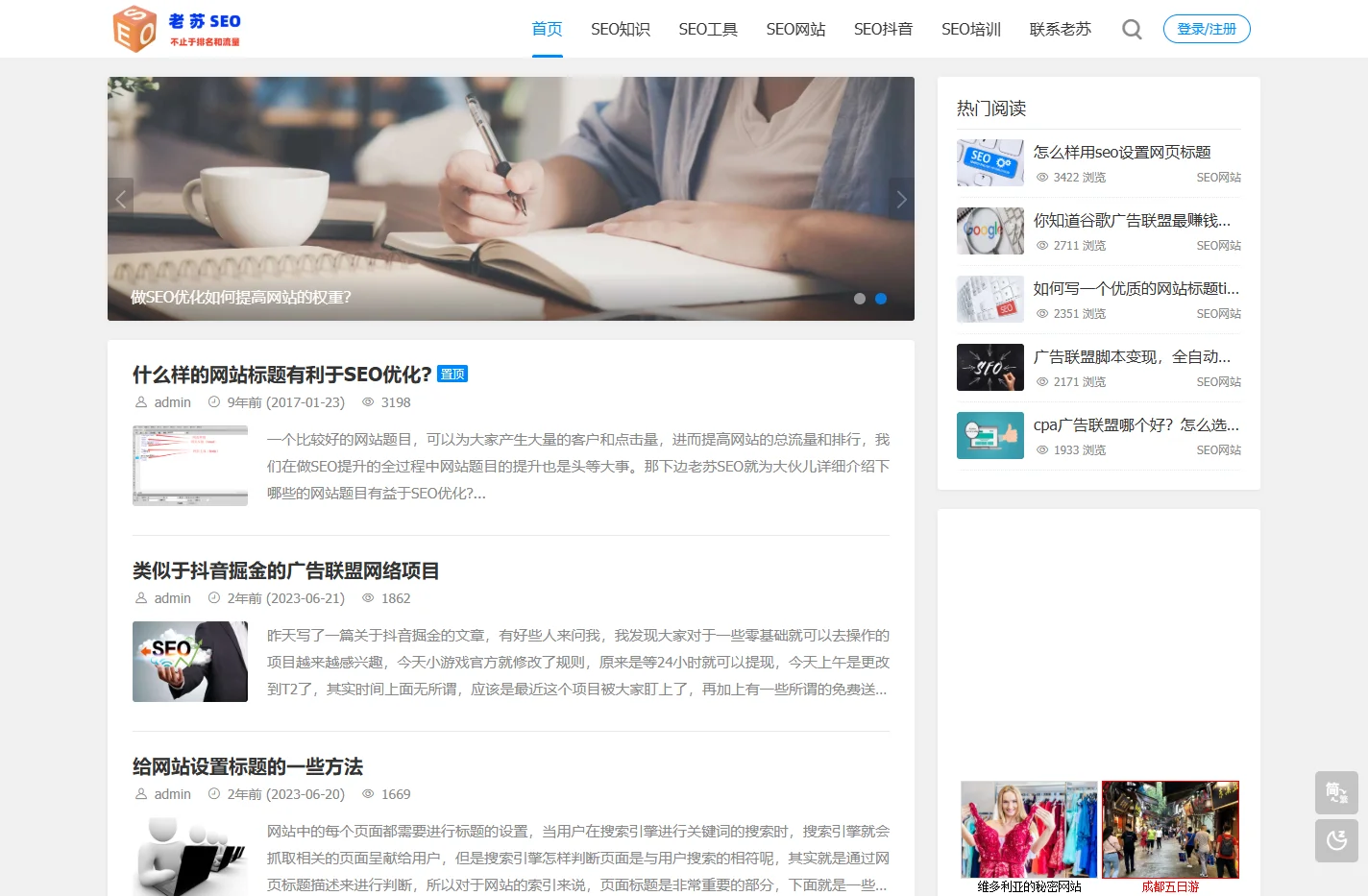 老苏SEO - 网站SEO推广不只是排名和流量