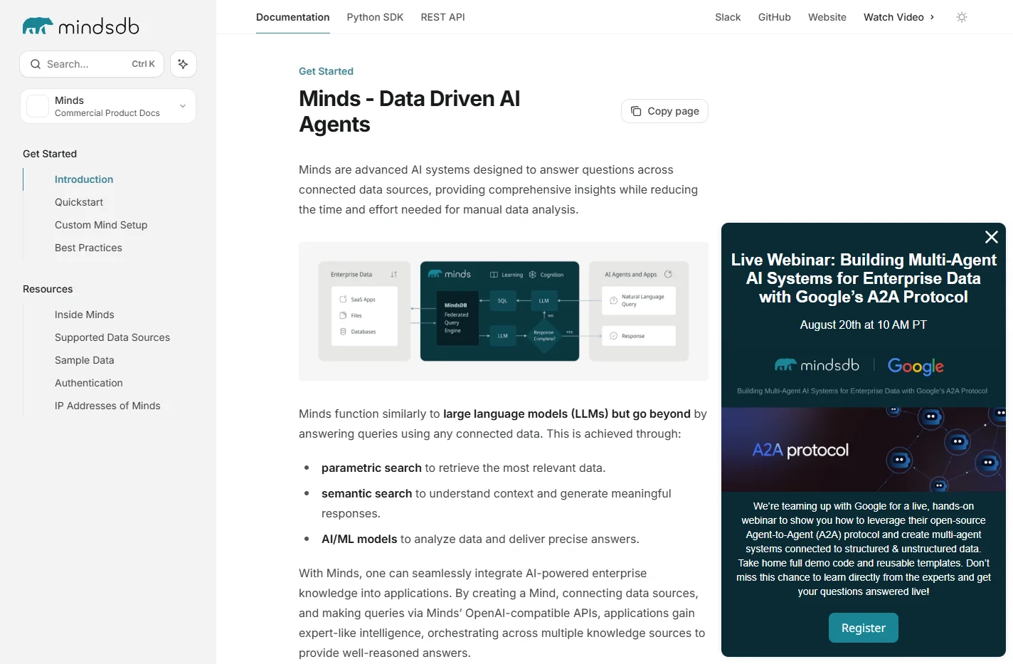 Minds - Data Driven AI Agents - MindsDB