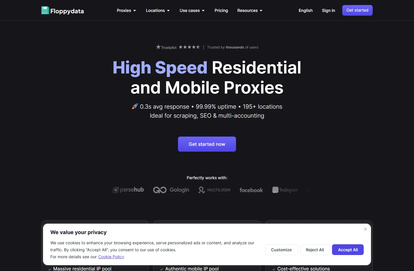 Premium Proxy, Residential, Mobile Proxies - FloppyData Prov