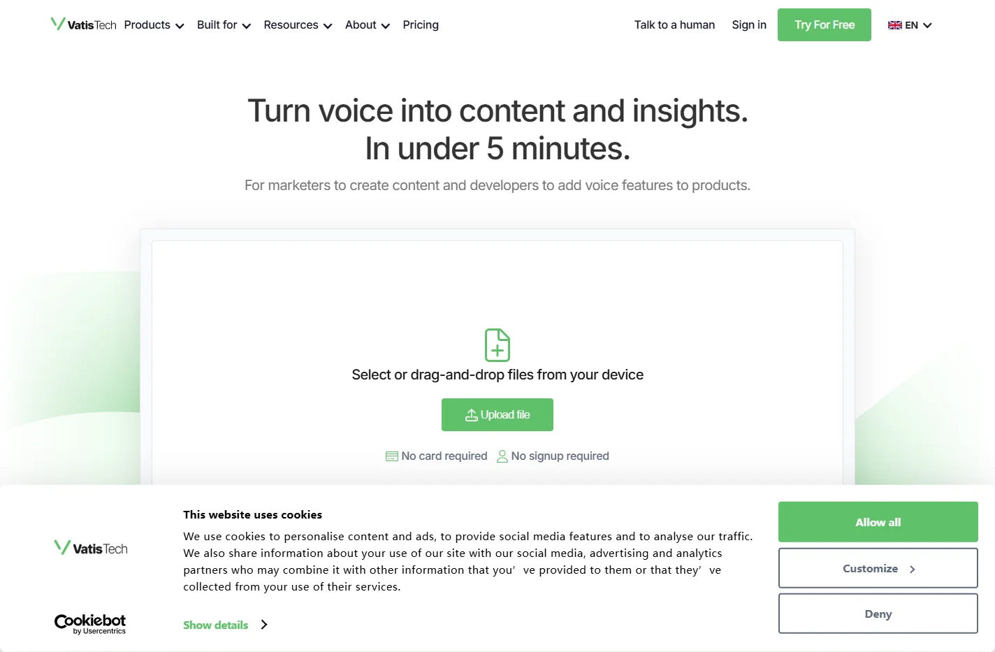 AI-Powered Speech-to-Text Infrastructure - Vatis Tech