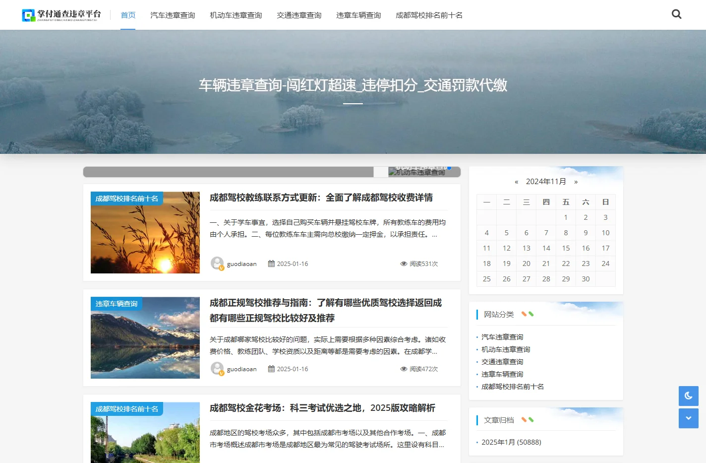 掌付通查违章平台-车辆违章查询-闯红灯超速_违停扣分_交通罚款代缴