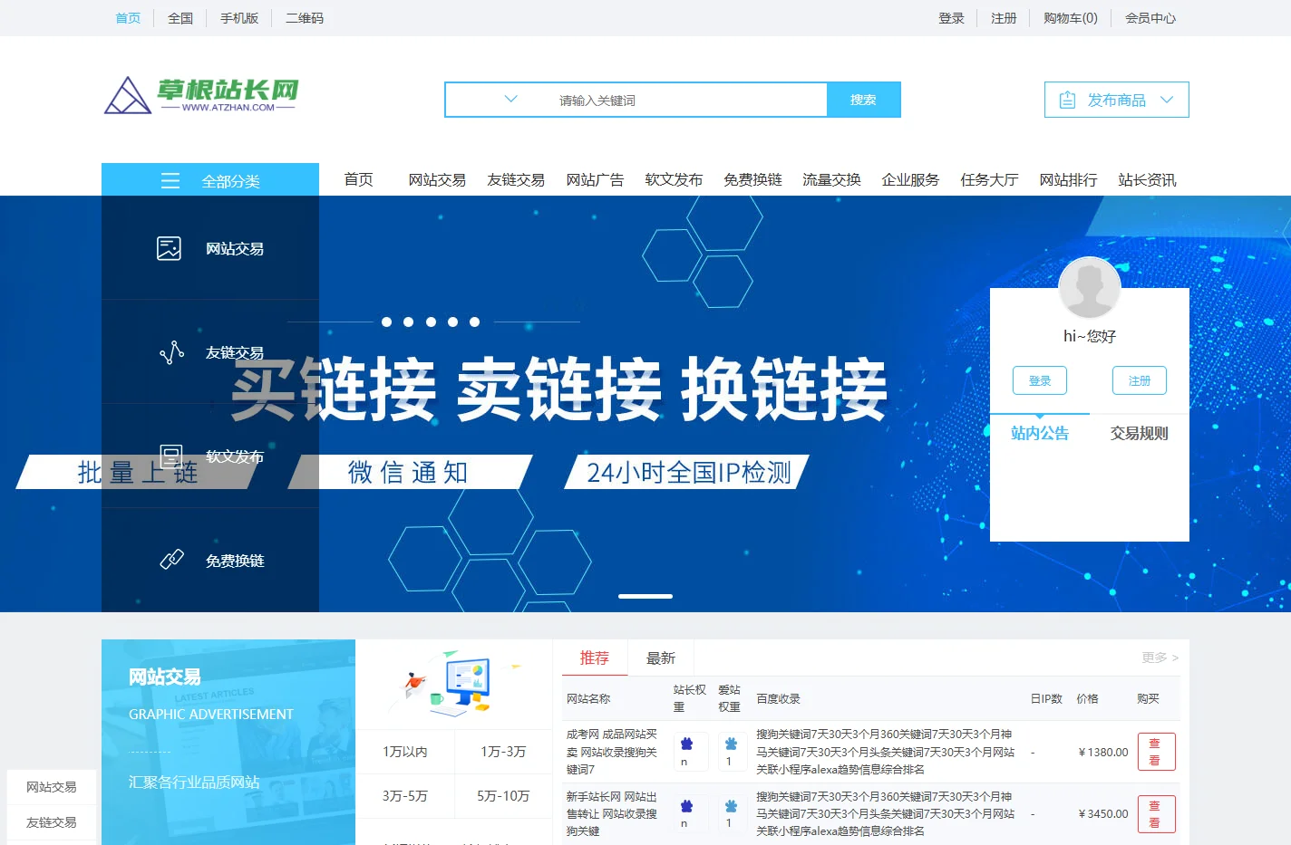 中国站长网-网站交易,网站买卖,域名转让,网站出售转让,域名交易中介,中国域名交易中心