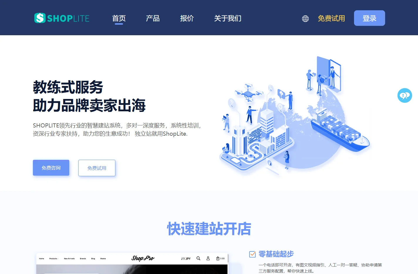 SHOPLITE跨境电商独立站_品牌出海_外贸建站平台_跨境独立站_SHOPLITE独立站_外贸B2C