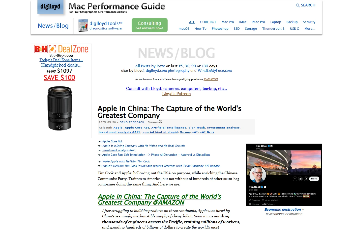 diglloyd macperformanceguide.com Blog