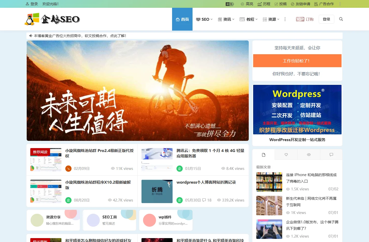 武汉SEO_建站优化_小程序定制_竞价托管_关键词排名_企鹅博客