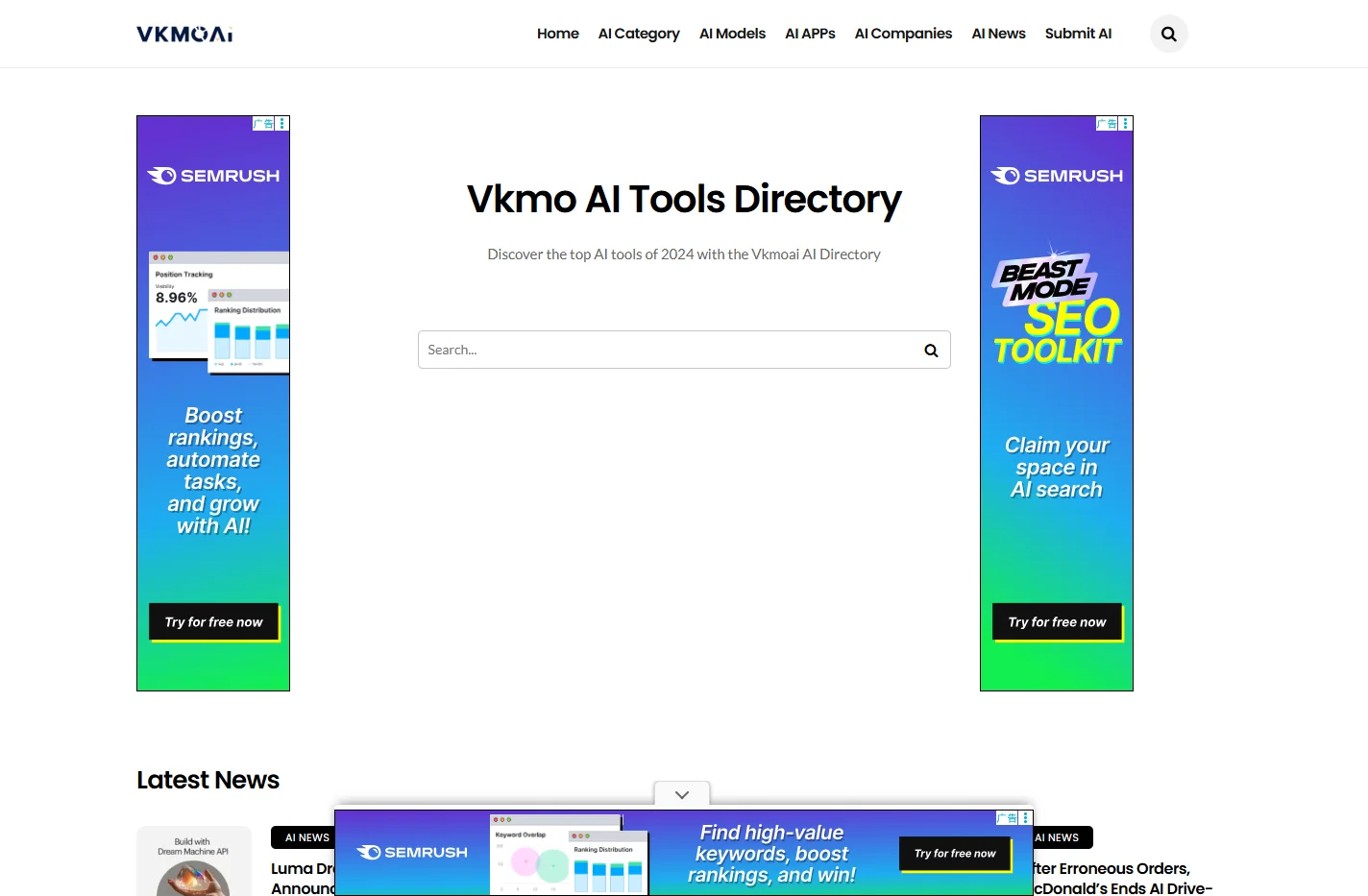 Vkmo AI | Best AI Tools Directory & AI Tools List