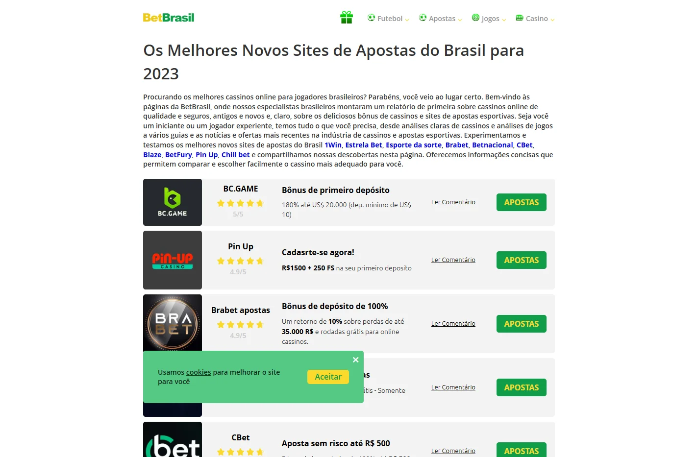 Os Melhores Novos Sites de Apostas do Brasil para 2023