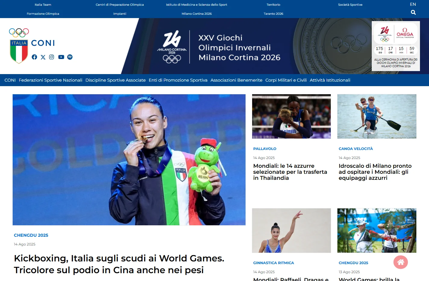 Home - Comitato Olimpico Nazionale