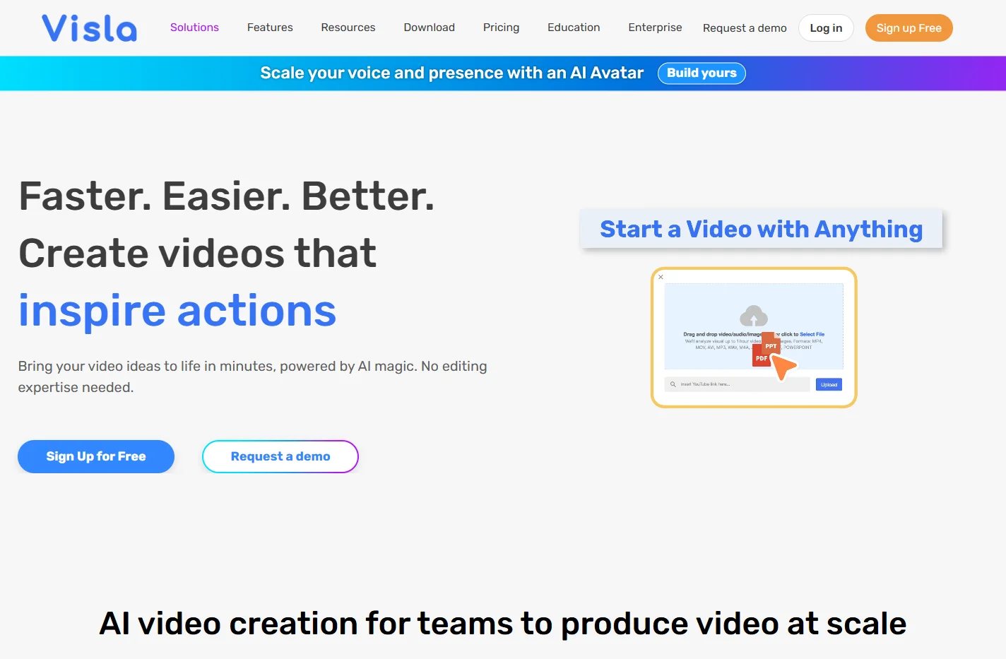 Visla: AI Video Creation and Editing for Business