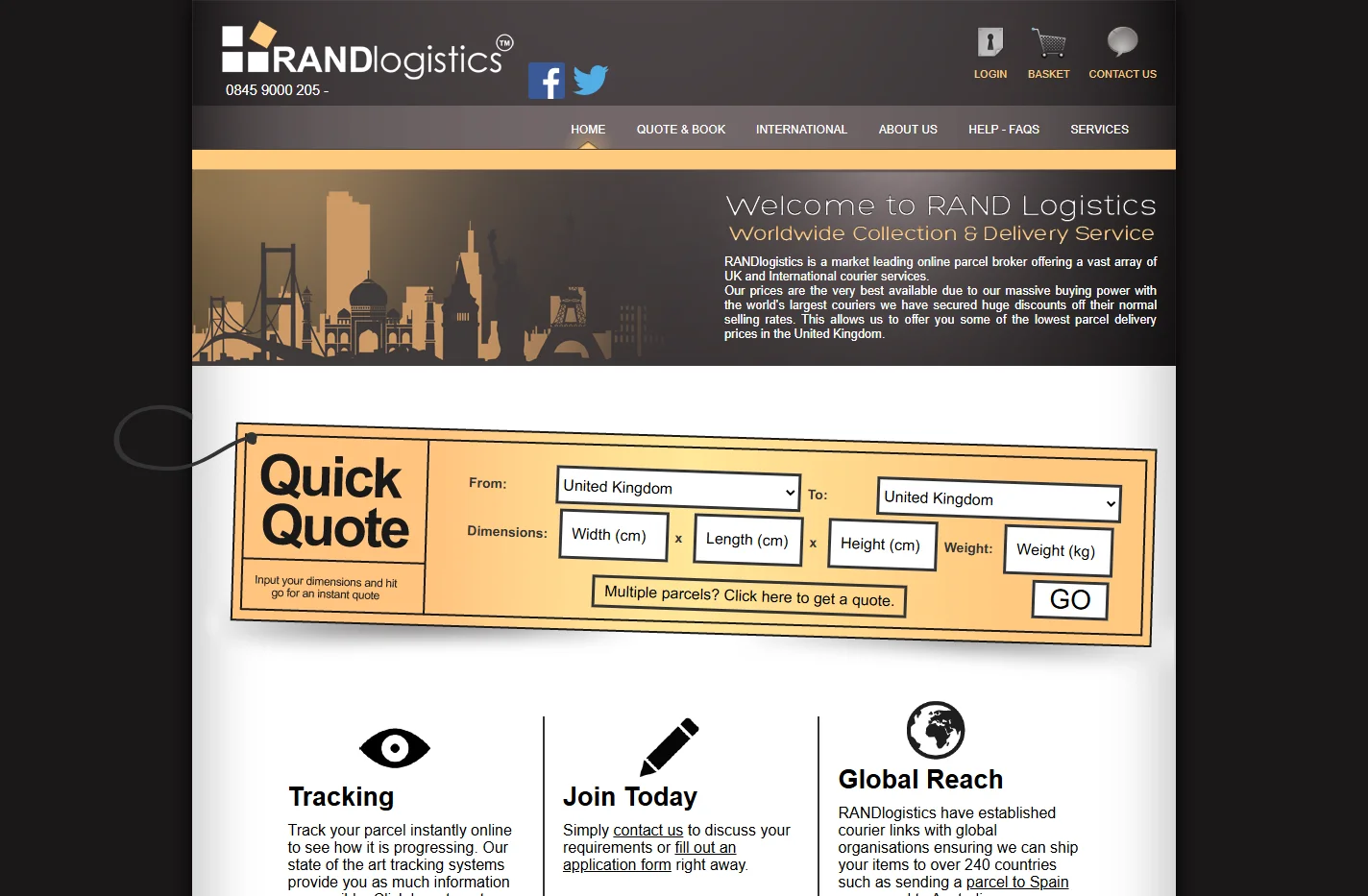 Cheap International Courier Parcel Delivery Service | RANDlo