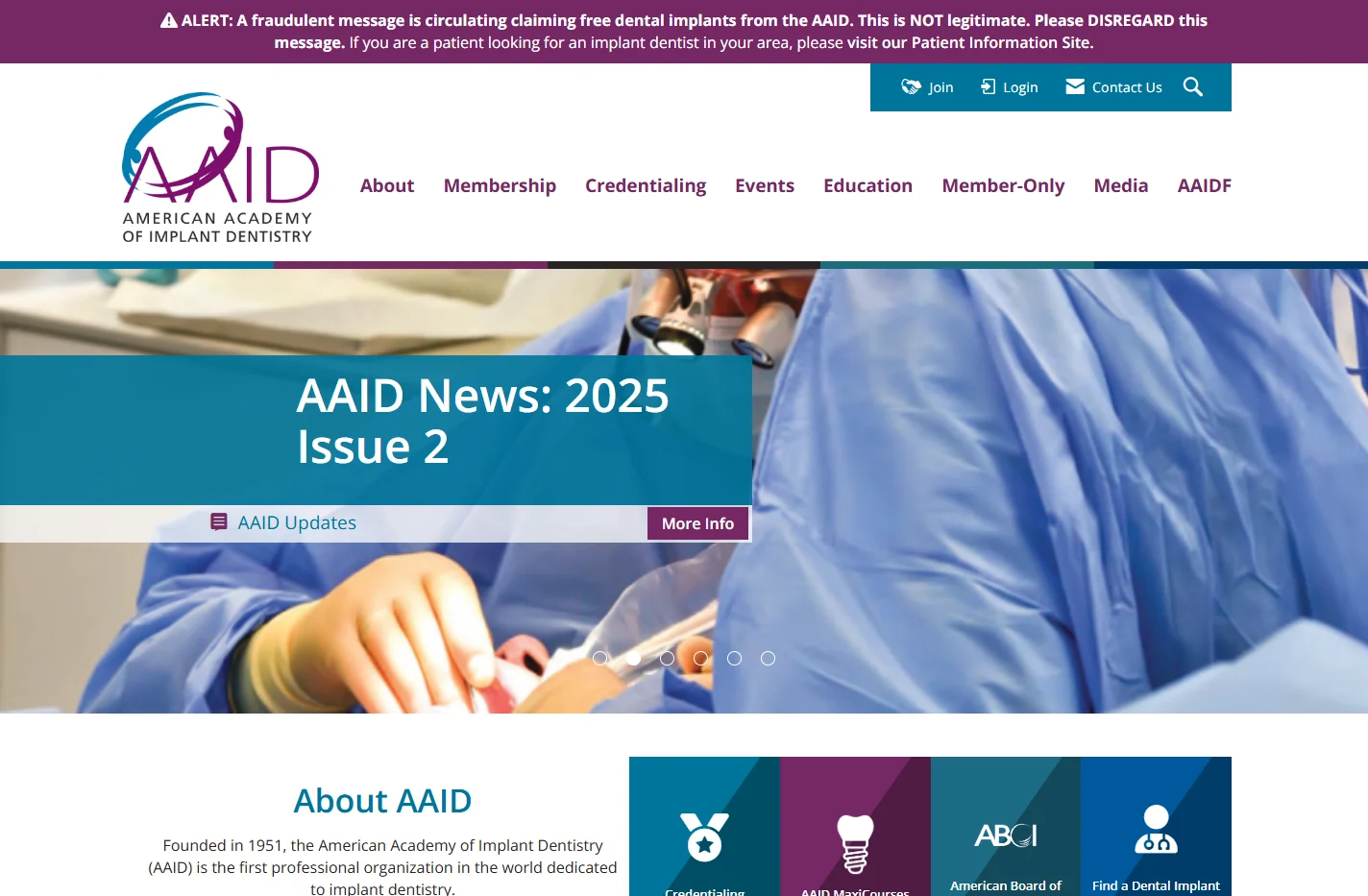 American Academy of Implant Dentistry | AAID