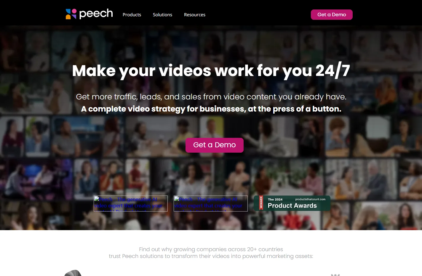 Peech | Make Your Videos Work for You, 24/7