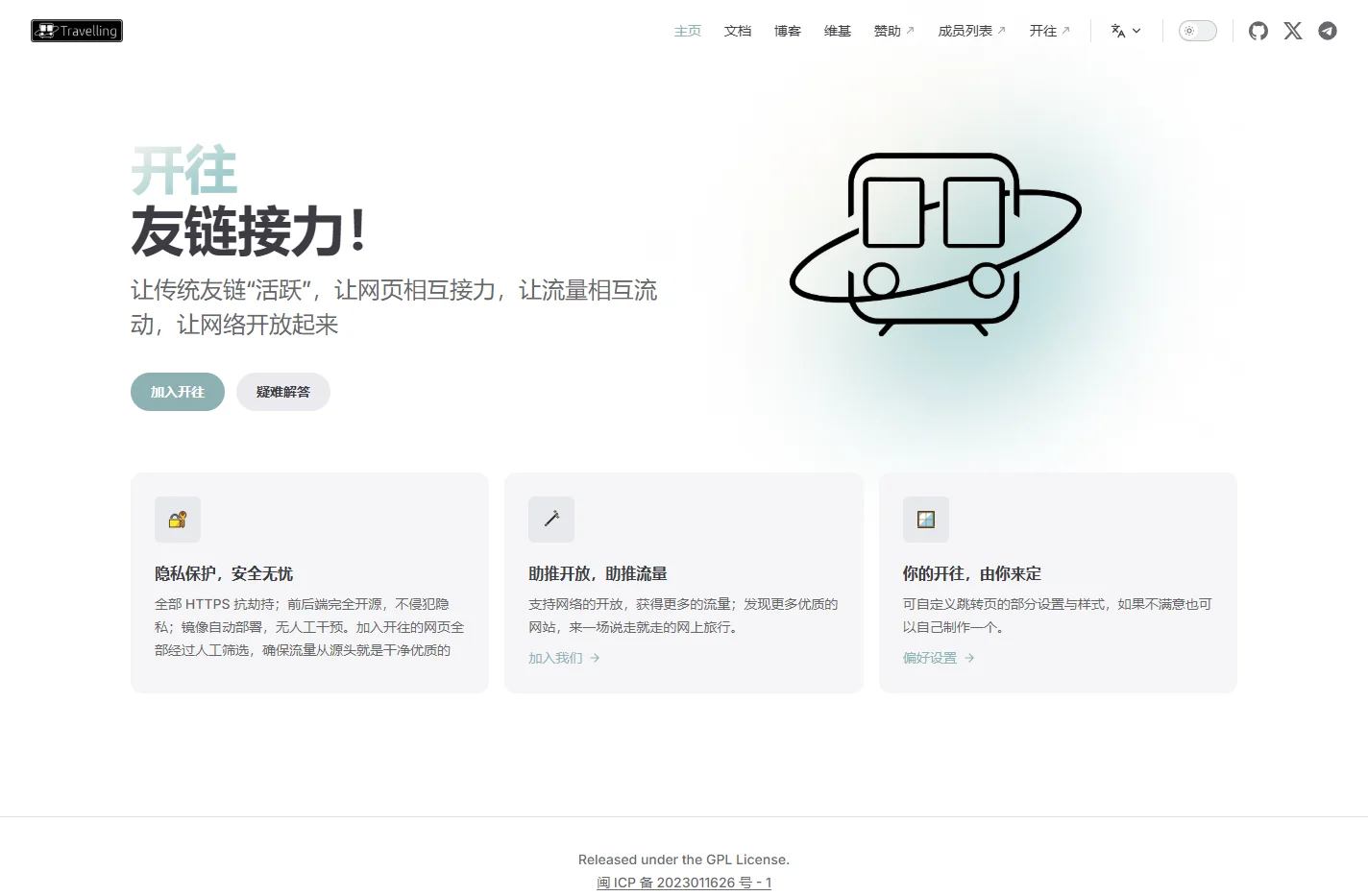 开往 | 友链接力