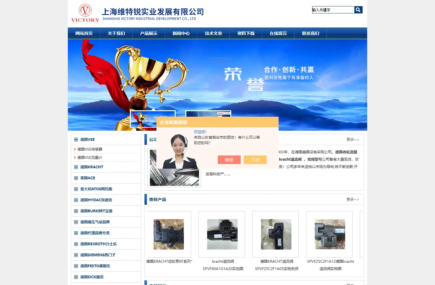 kracht溢流阀-ACE液压阻尼器-上海维特锐实业发展有限公司