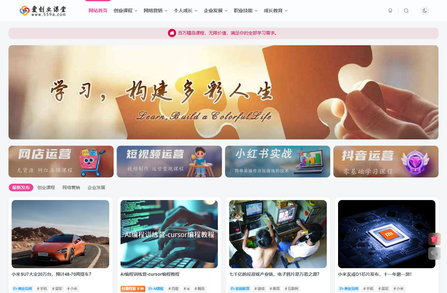 59爱分享-互联网项目副业课程