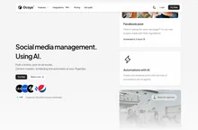 Social media management. Using AI. | Ocoya