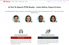🔊 TTSReader | AI Text to Speech (TTS) Reader & Exporter
