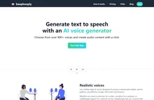 Text to speech with an AI voice generator - beepbooply