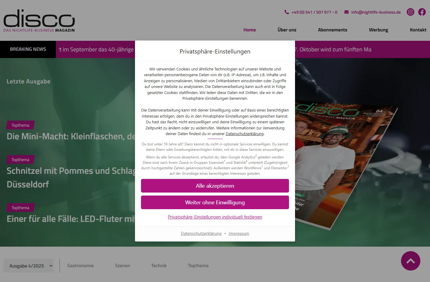disco-magazin | Das Fachmagazin | Disco, Clubs und Nightlife