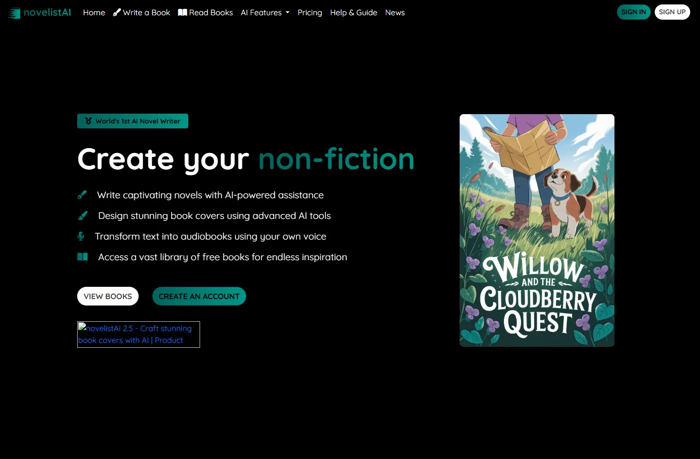 AI Book Writer & Novel Writer - Free AI Novel Writing | nove