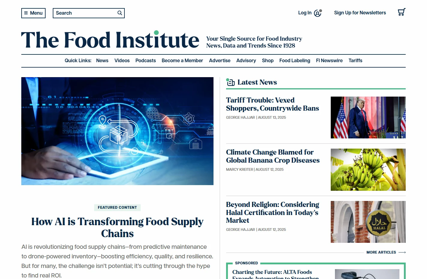 The Food Institute - Your Source for Food Industry News, Dat