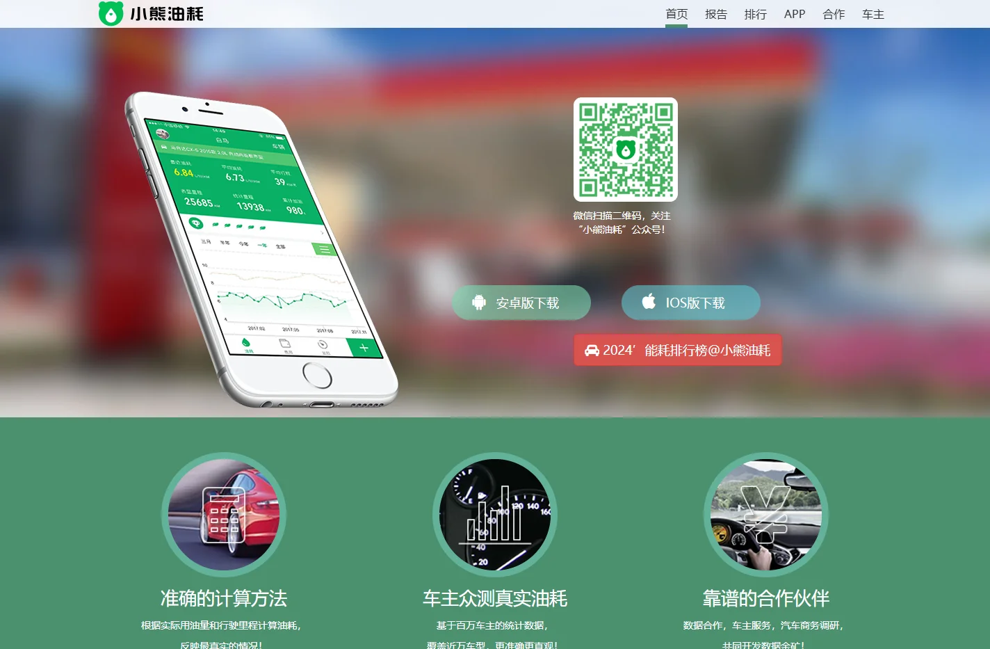 小熊油耗官方网站_油耗计算器_车主众测_实际油耗数据和统计报告_提供用车养车售车在线服务