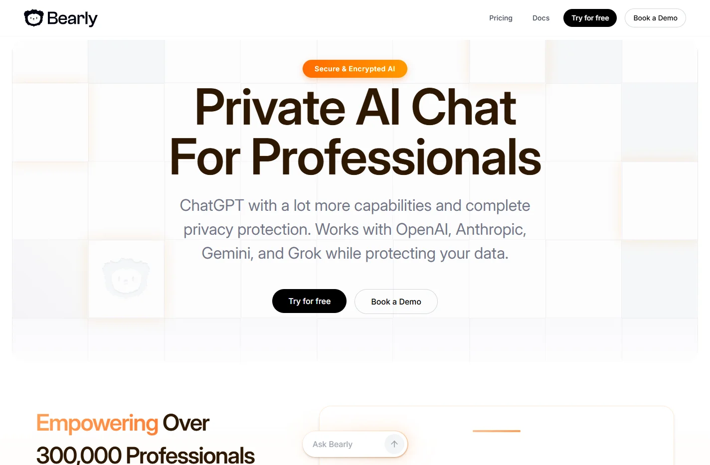 Bearly AI | The Private ChatGPT Platform