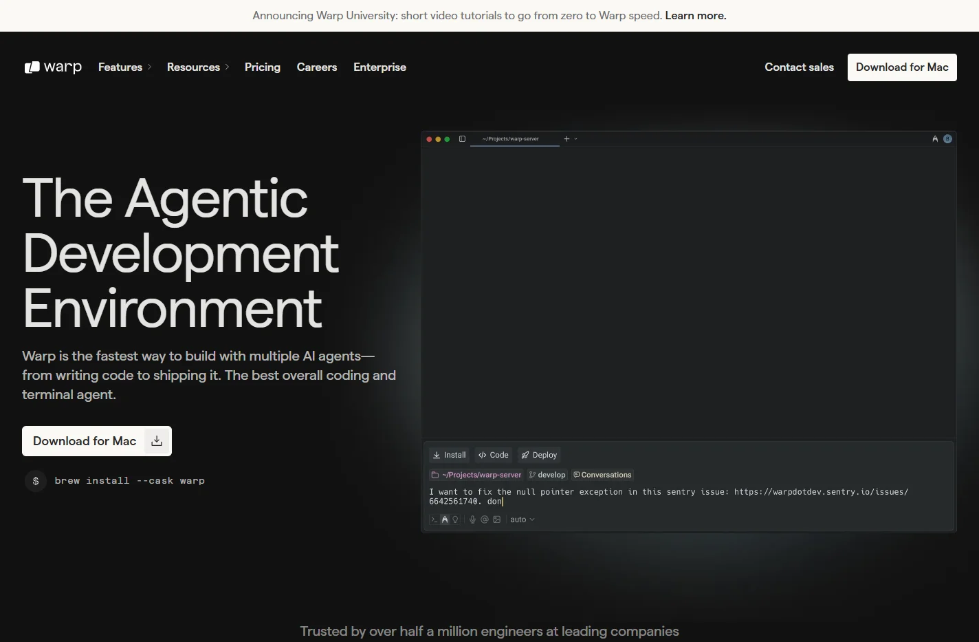 Warp: The Agentic Development Environment
