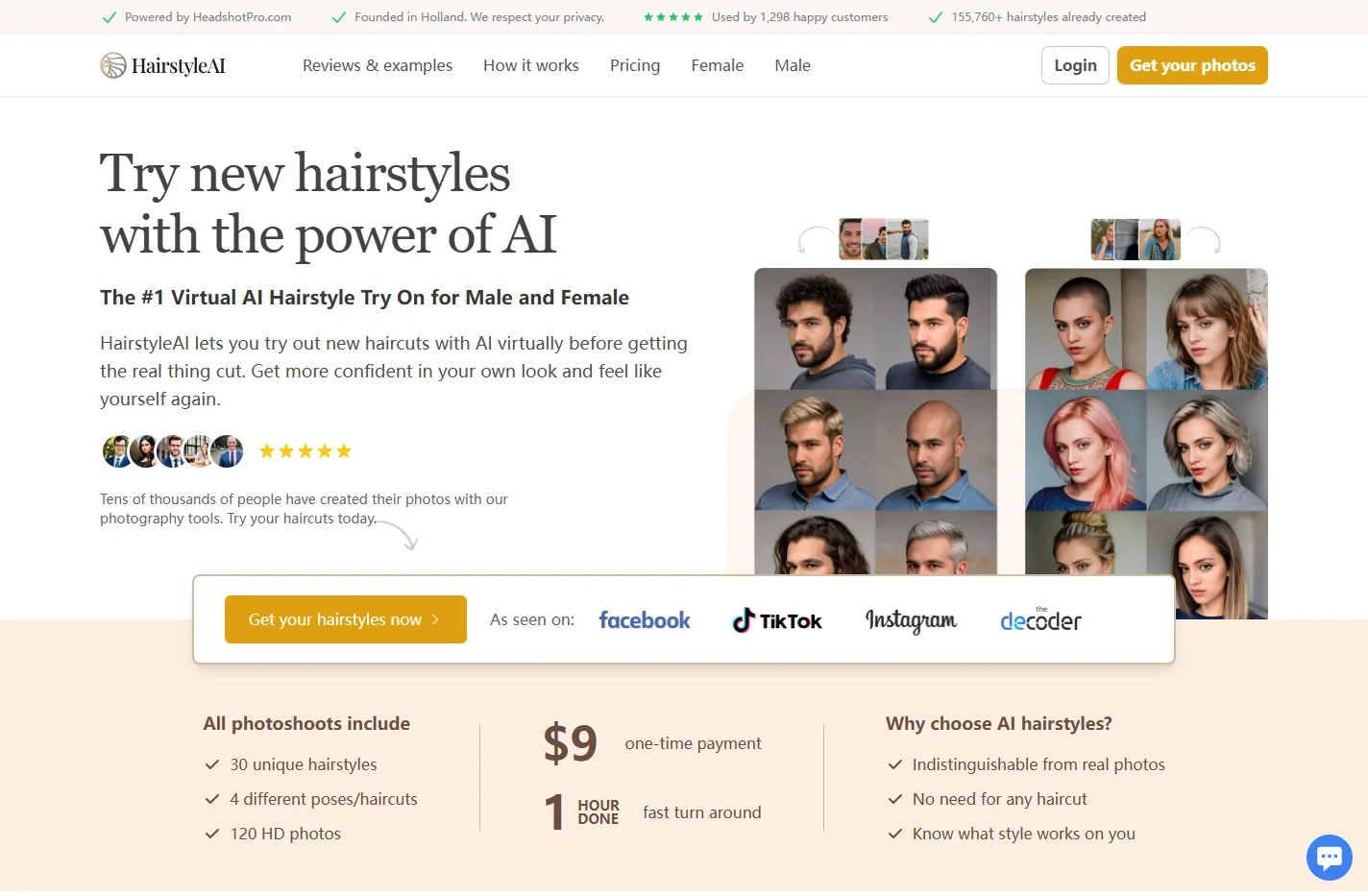 Try Out New Hairstyles With AI | Hairstyle AI