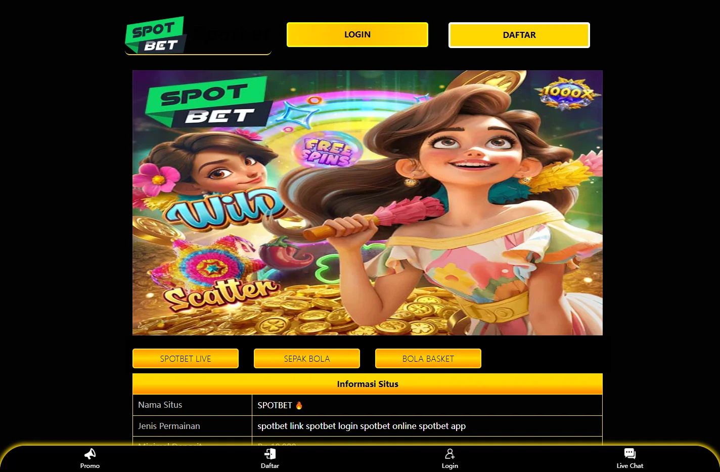 Spotbet dilengkapi dengan sistem keamanan canggih, menjadika