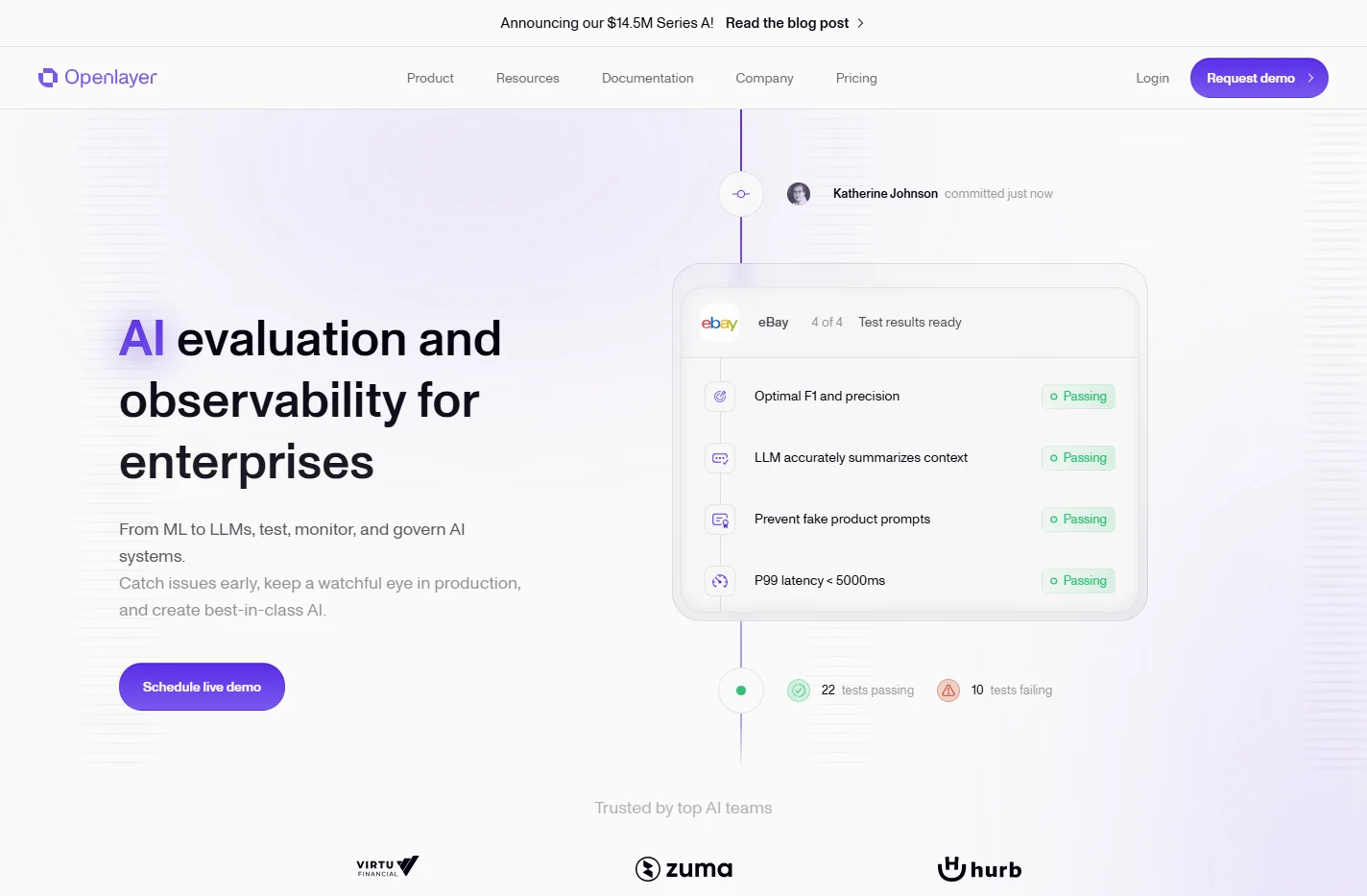 Openlayer: AI evaluation and observability for enterprises