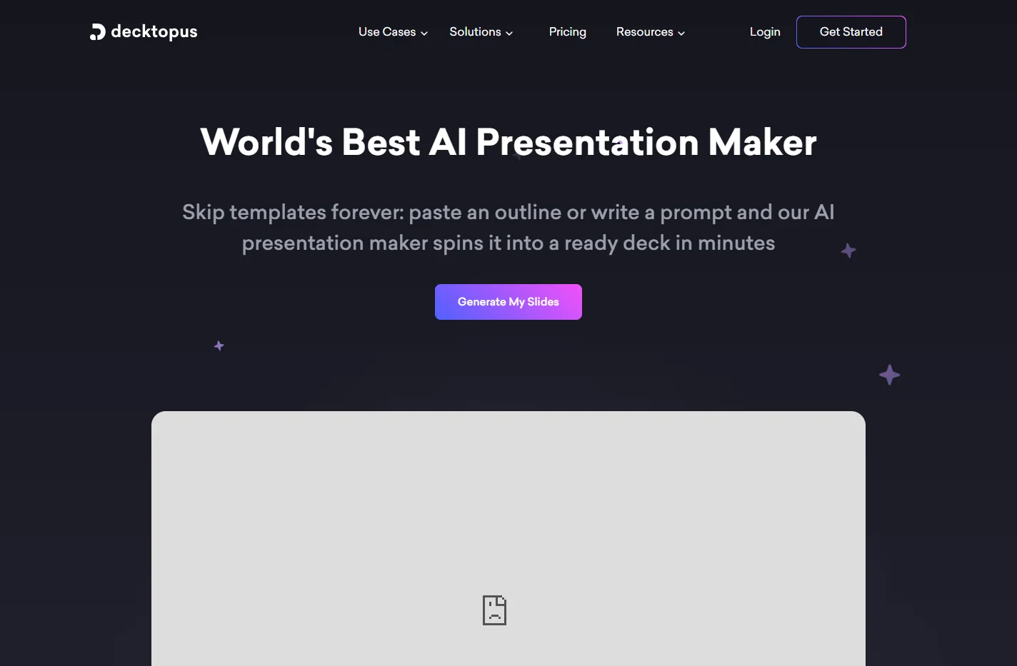 Decktopus AI | Make presentations with AI | AI Presentation
