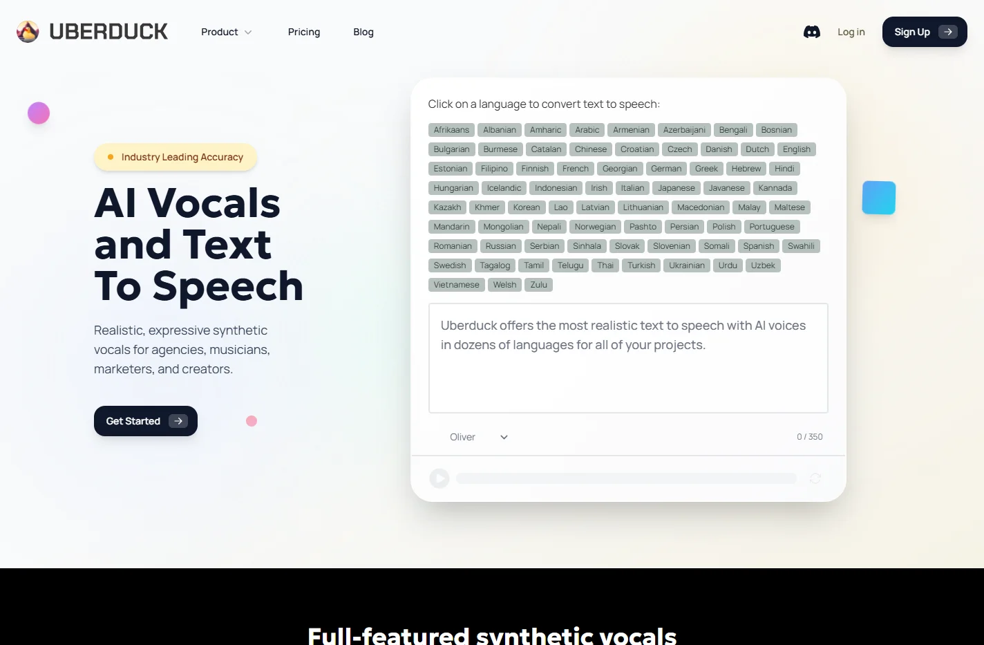 AI Vocals and Text To Speech | Uberduck