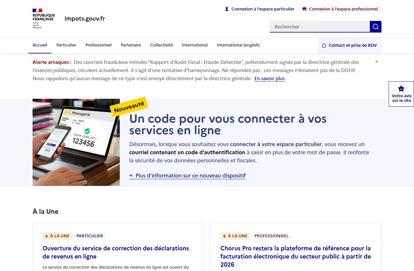 Accueil impots.gouv.fr | impots.gouv.fr