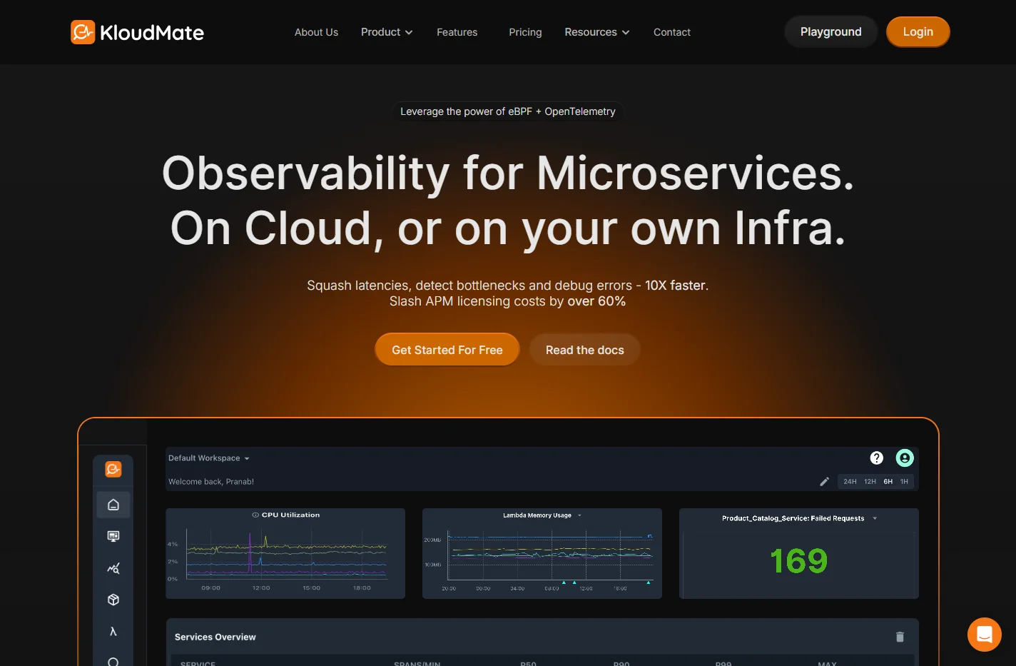 KloudMate | Microservices Observability Platform