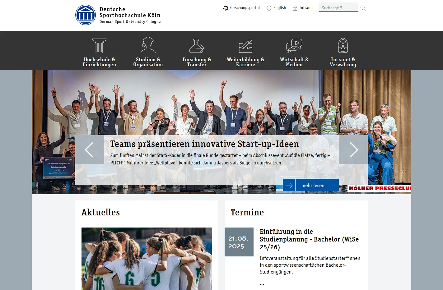 Startseite - Deutsche Sporthochschule Köln