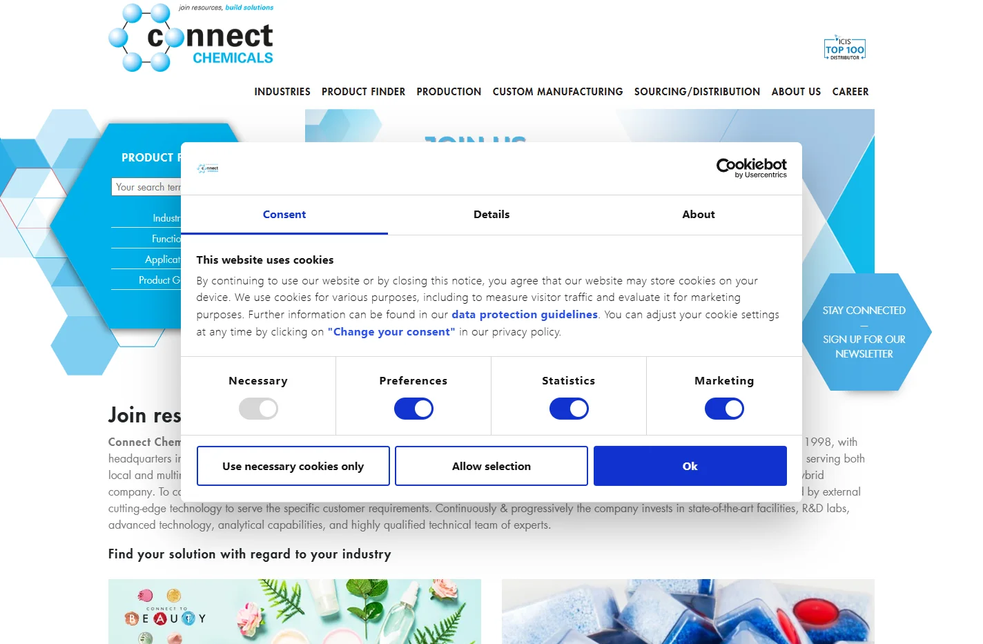 Connect Chemicals | Chemical Company | Distributor of Specia