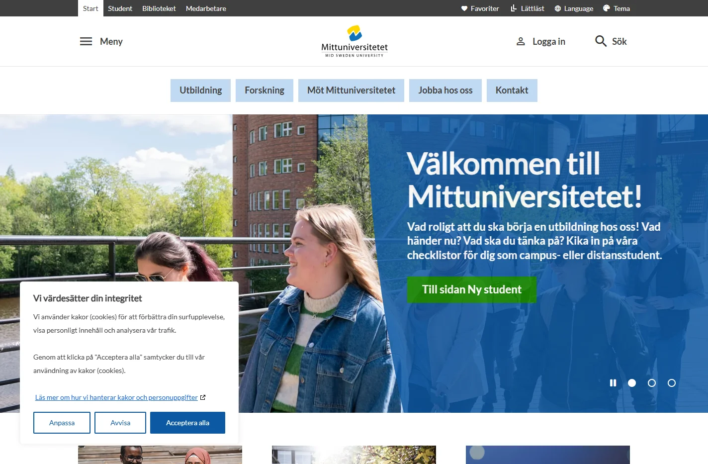 Mittuniversitetet – utbildning, forskning och arbetslivskont
